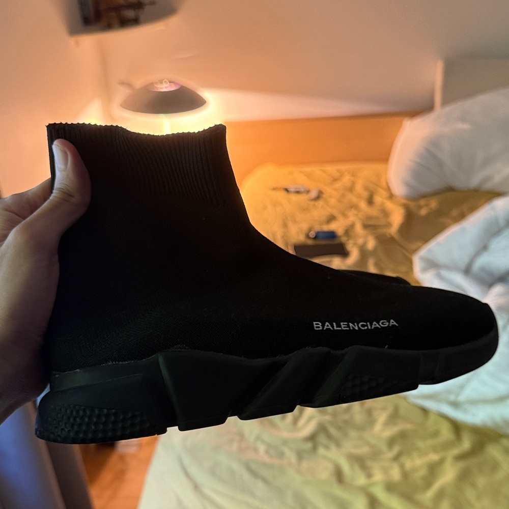 Balenciaga Men's Black High-Top Sneakers